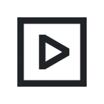 Play Square SVG Icon